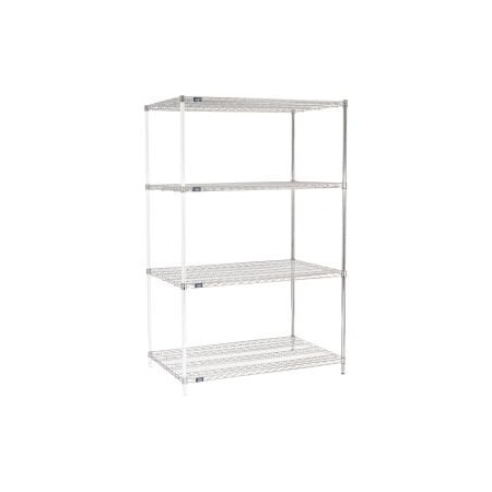 Global Equipment Nexel    Chrome Wire Shelving Add-On - 48"W x 30"D x 74"H A30487C